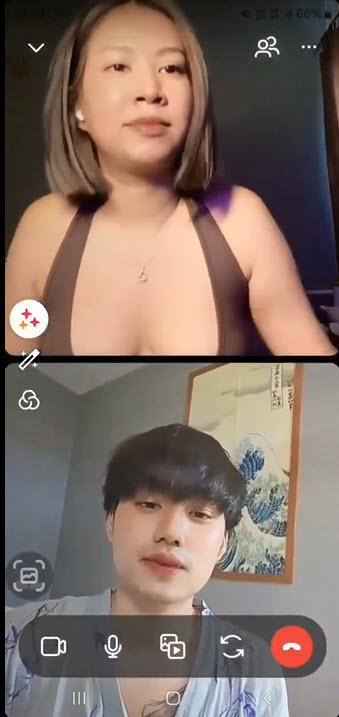 สาวคอลคุยกับแฟนแบบเห็นหน้าแต่ตอนคุยควยชู้อยู่ในหีแล้วร้ายจริงๆ